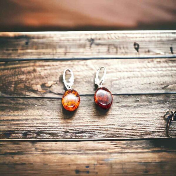 Amber Drop Earrings