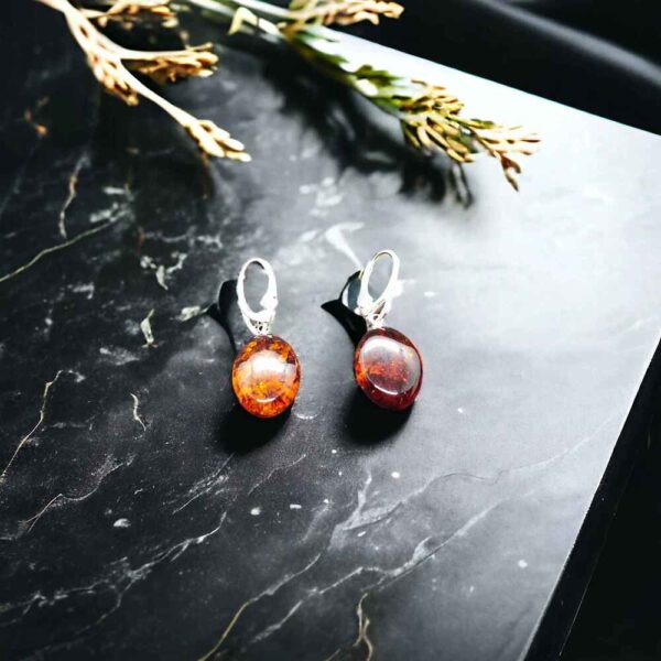 Amber Drop Earrings