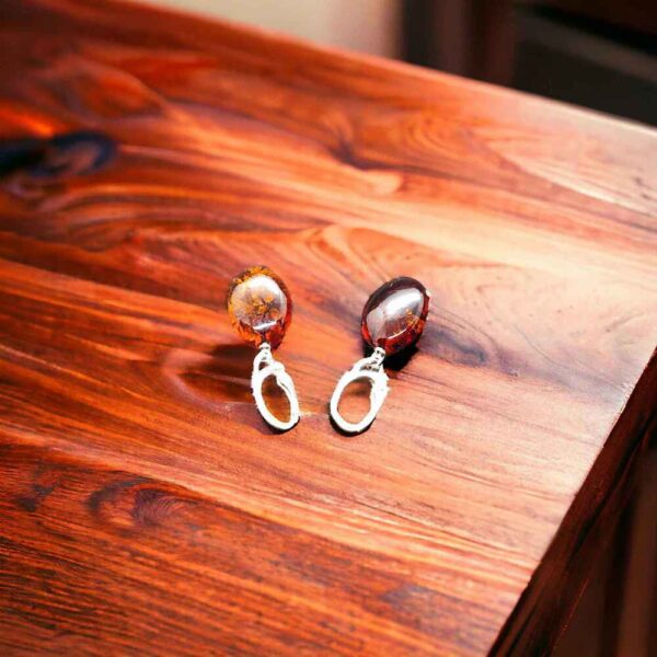 Amber Drop Earrings