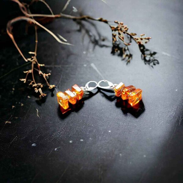 Amber Drop Earrings