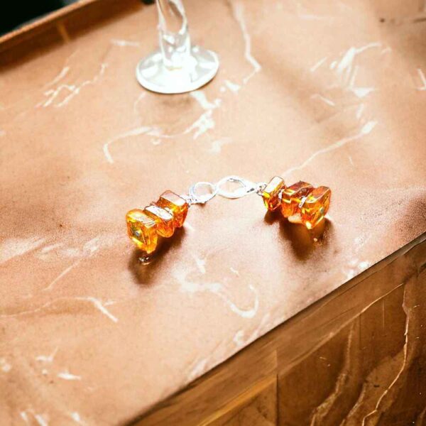 Amber Drop Earrings