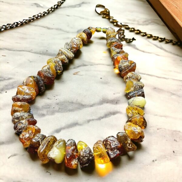 Amber Nugget Necklace