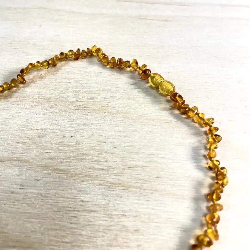 Elegant Amber Necklace with Medium Stones with unique beads showcasing warm hues and natural craftsmanship.