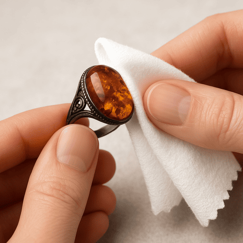 How to Clean a Baltic Amber Ring