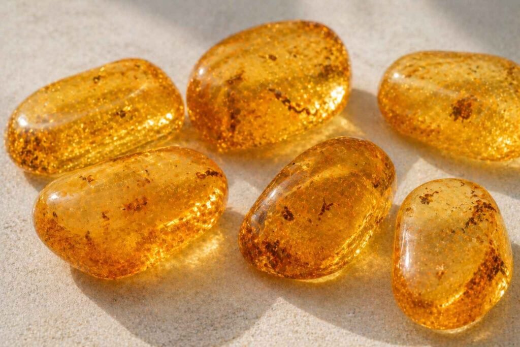 Soft golden amber